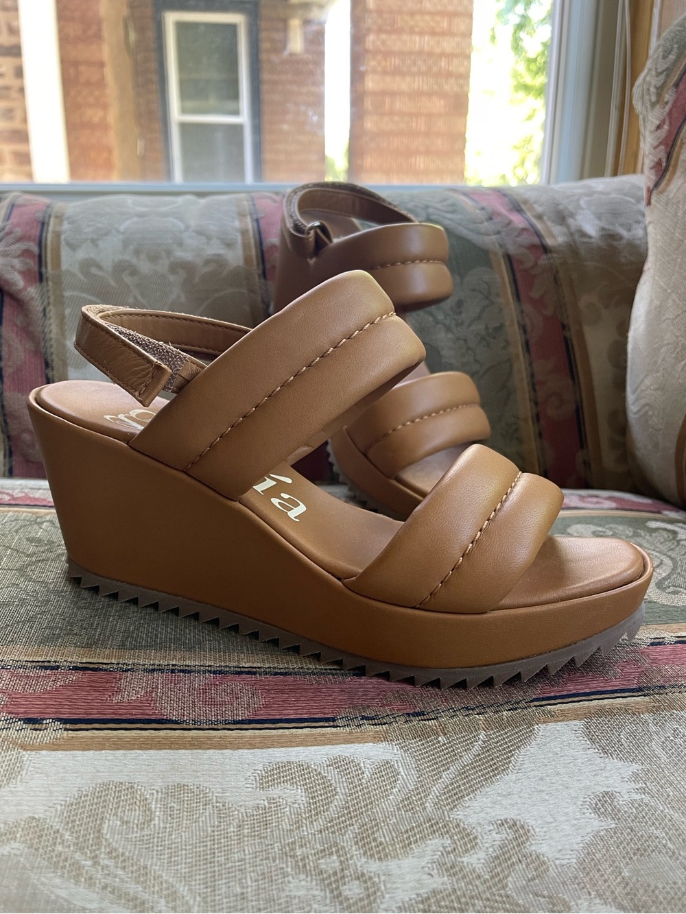PEDRO GARCIA Fioralba Slingback Platform Wedge Sandal. Size 8 Women N14-21 - Picture 8 of 10